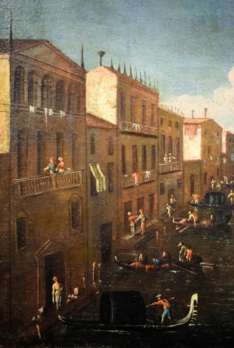 Venise, défilé de gondoles sur le canal - Gabriele Bella (Venise 1730-1799) - Louis XV